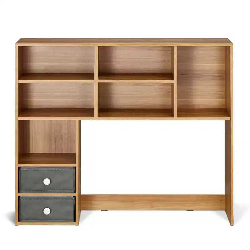 VEVOR Desktop Bookshelf, 3-Tier Wood Desktop Storage Organizer, 37 x 10 x 31.1 Office Storage Rack Wood Display Shelf, Brown