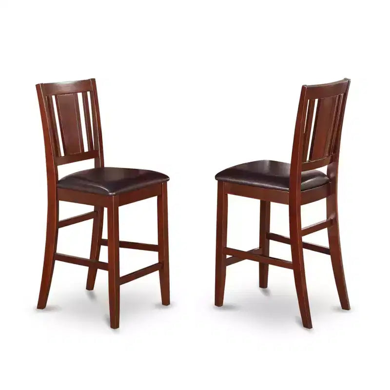 HomeStock Belmont Gothic Grandeur Kitchen Stools with 2 Square Seat Stools - Classic Design