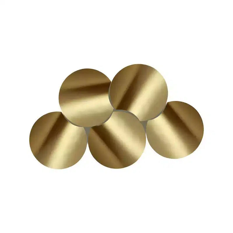 Tavolino esagonale in ferro spazzolato oro/argento/nero opaco, modulare, singolo