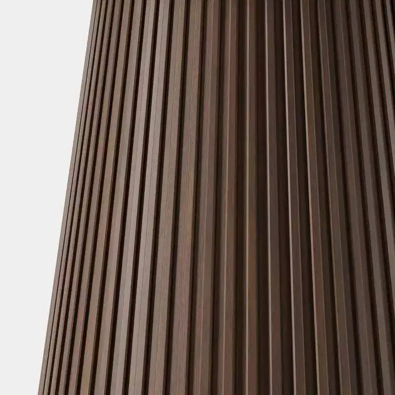 Tavolo da pranzo rotondo marrone, base a piedistallo, 6 posti a sedere