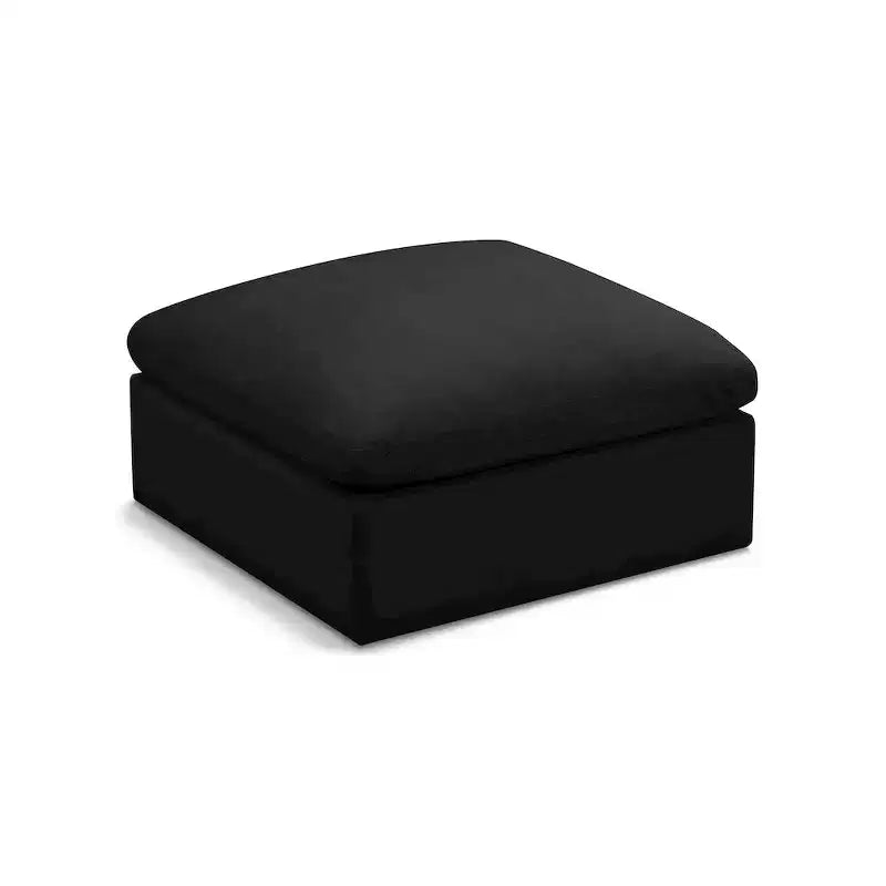 Meridian Furniture,Plush Velvet Standard Comfort Modular Ottoman
