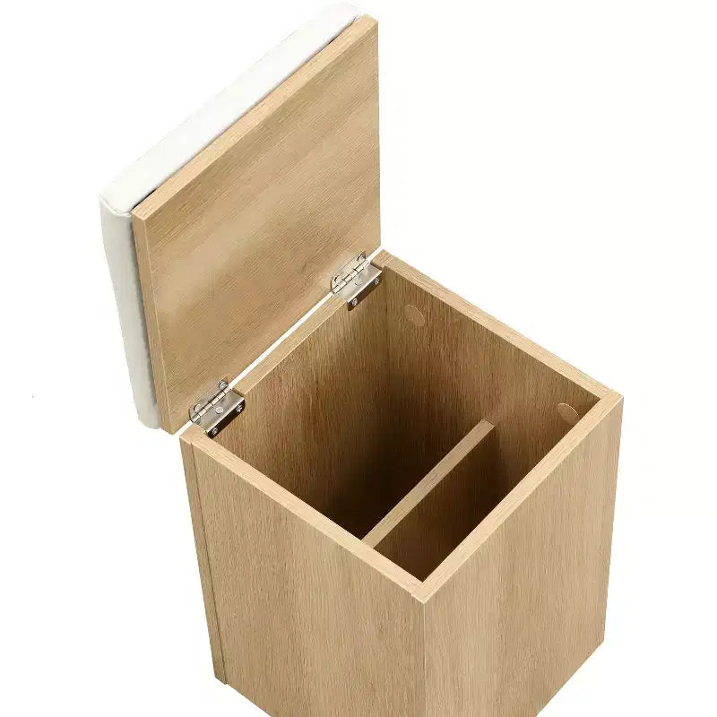 Tavolino da caffè moderno con piano sollevabile, contenitore a scomparsa e 4 sgabelli, Nero / Bianco Naturale / Noce Bianco, per un massimo di 5 persone