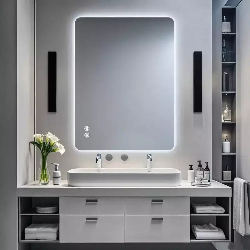 30x40 Rectangular Backlit Bathroom Mirror