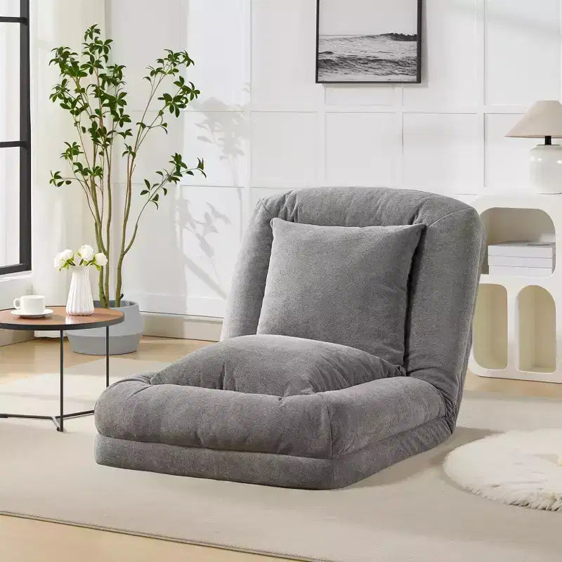 Divano a pavimento regolabile in 5 posizioni Grigio/Beige/Nero/Marrone per un massimo di 5 persone