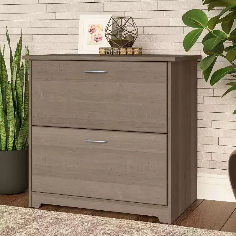 Classificatore laterale a 2 cassetti Ash Gray per 1 persona
