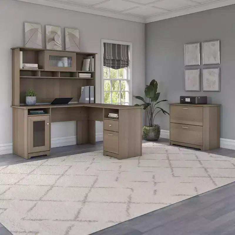 Classificatore laterale a 2 cassetti Ash Gray per 1 persona