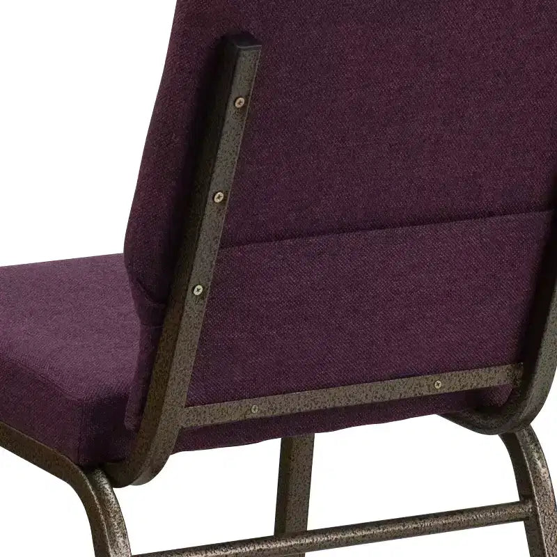Sedia imbottita impilabile, schienale alto senza braccioli, 1 posto