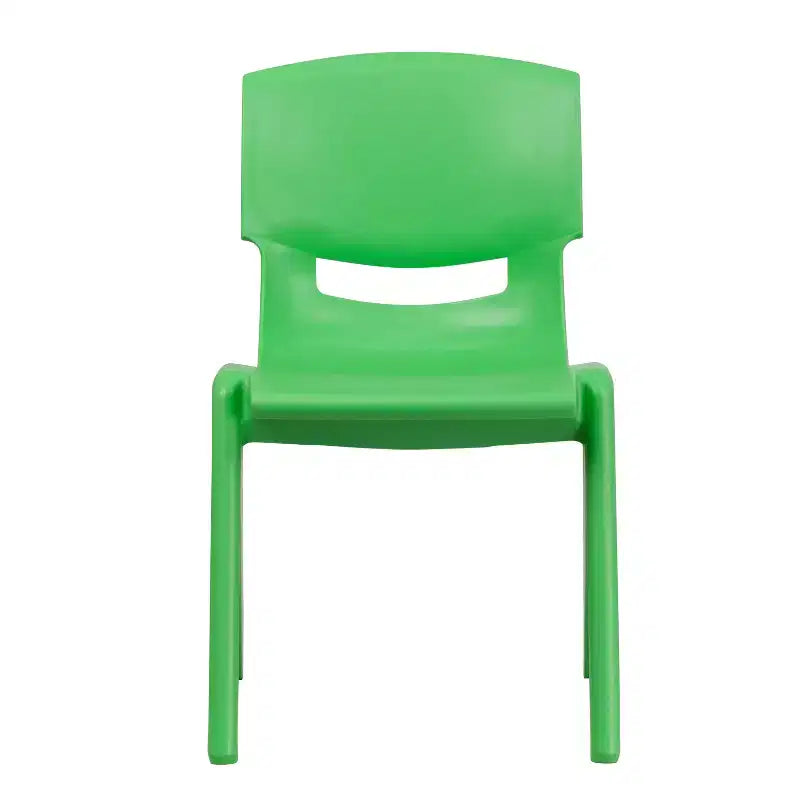Sedia impilabile in plastica blu/verde/rossa per la scuola, set da 4, età 3-9 anni