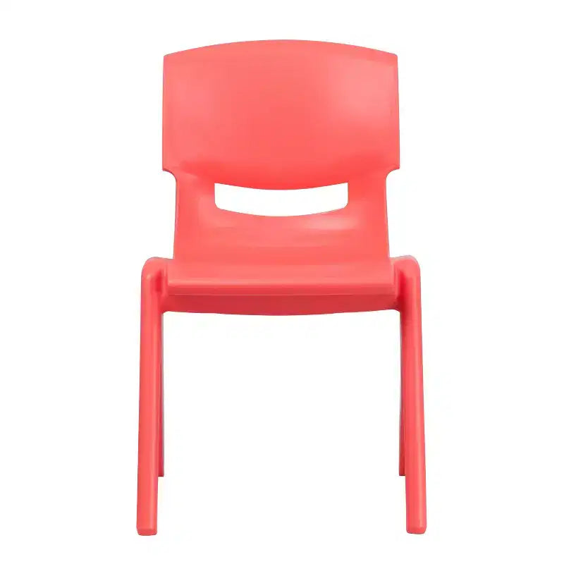 Sedia impilabile in plastica blu/verde/rossa per la scuola, set da 4, età 3-9 anni