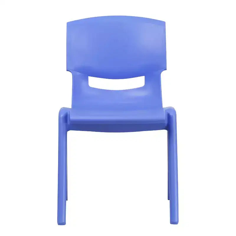 Sedia impilabile in plastica blu/verde/rossa per la scuola, set da 4, età 3-9 anni