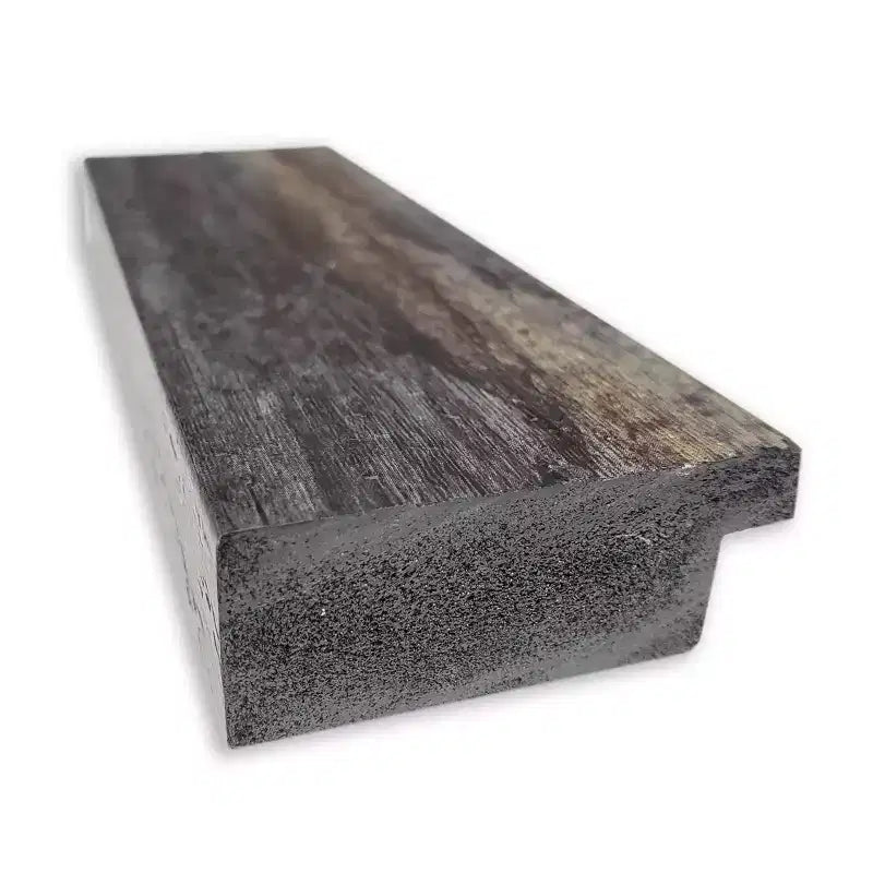 Specchio da parete rettangolare rustico con cornice color carbone, 1 persona